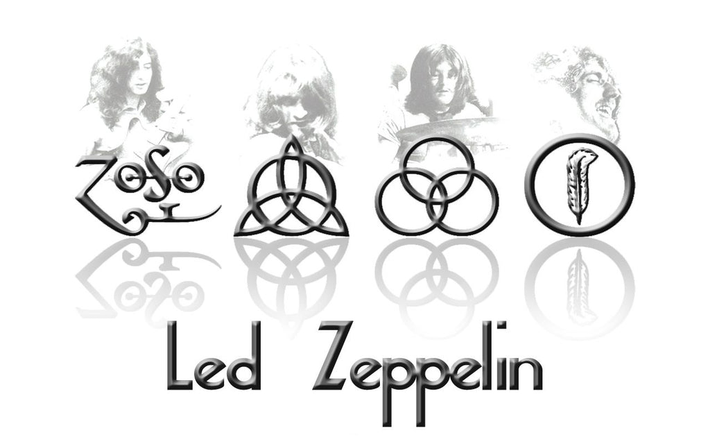 What do the 4 Led Zeppelin symbols mean?