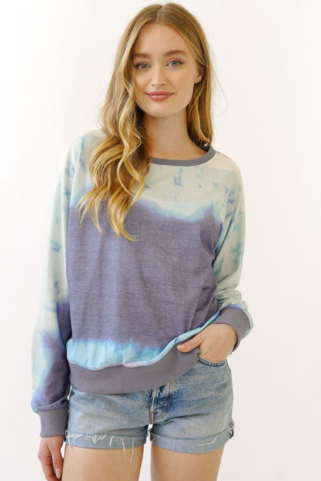 tie dye pullover top