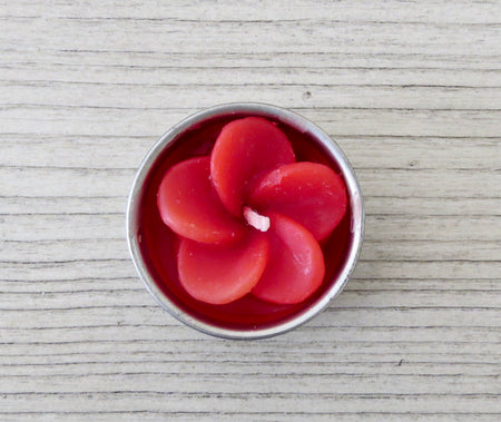 flower tealight candle