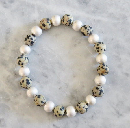 jasper beaded bracelet