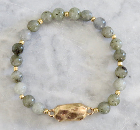 labradorite beaded bracelet