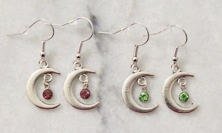 moon drop earrings