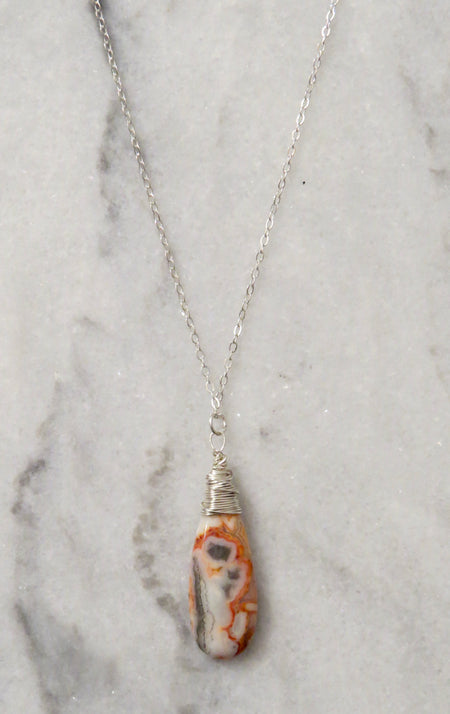 agate stone necklace