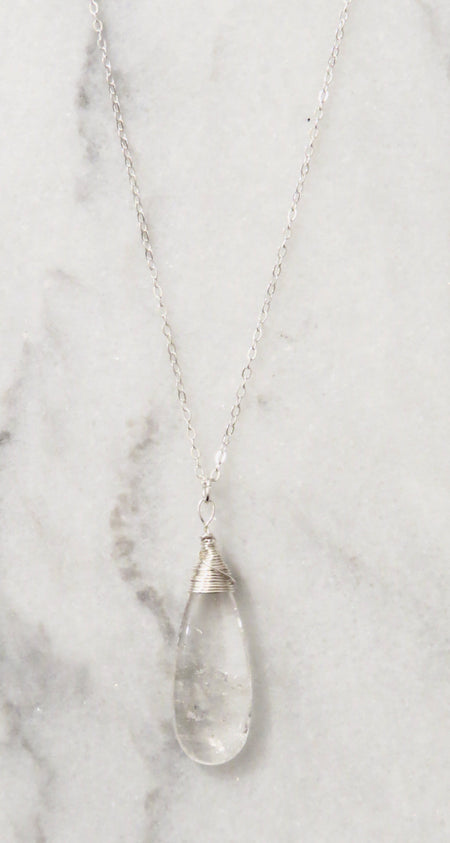 quartz crystal necklace