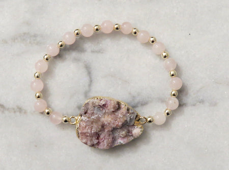 druzy stretch bracelet