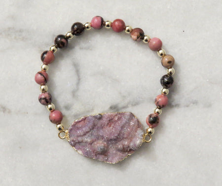 druzy stretch bracelet