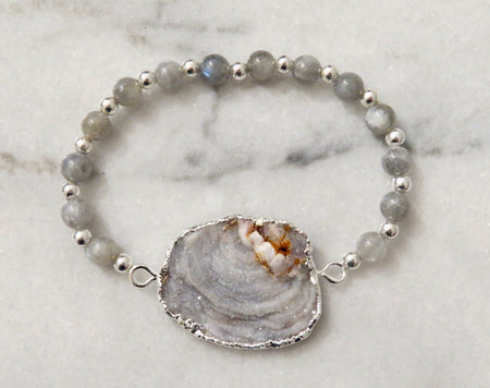 druzy stretch bracelet
