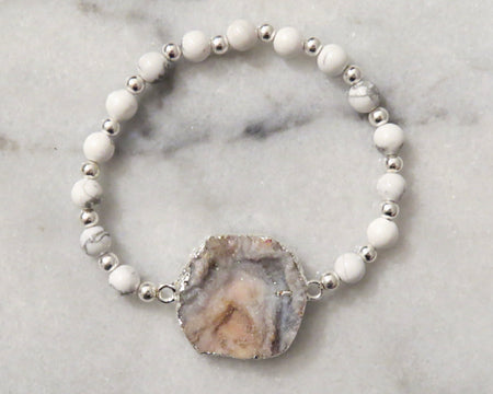 druzy stretch bracelet