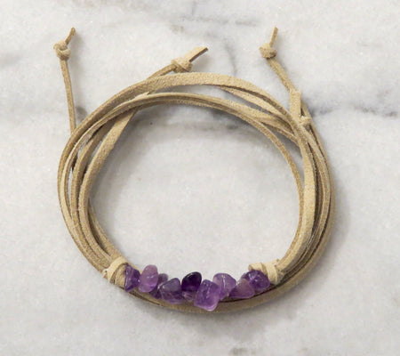 amethyst stone wrap