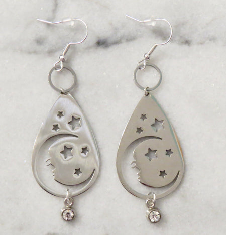 moon and star earrings