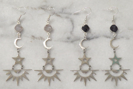moon and sun earrings