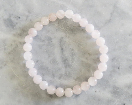 Rose quartz stone bracelet