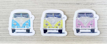 VW bus sticker