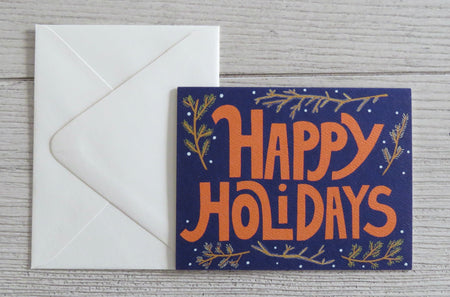happy holidays card