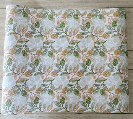 Winter greens wrapping paper