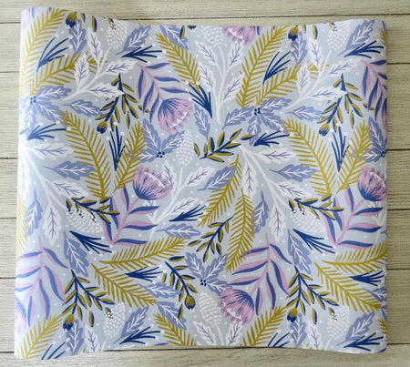 Winter floral wrapping paper