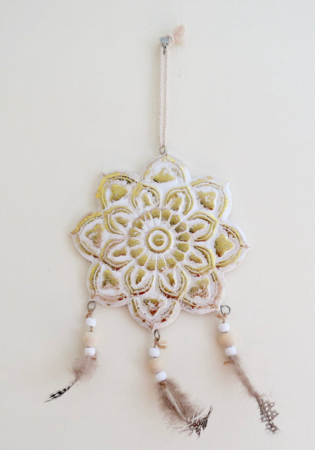 wooden mandala wall art