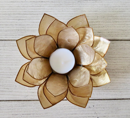 lotus tea light holder