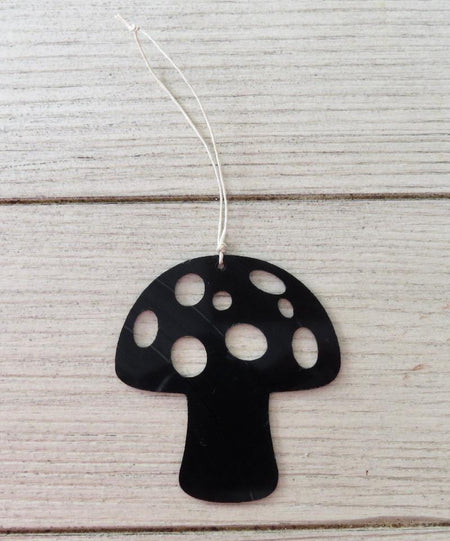 Mushroom vinyl ornament