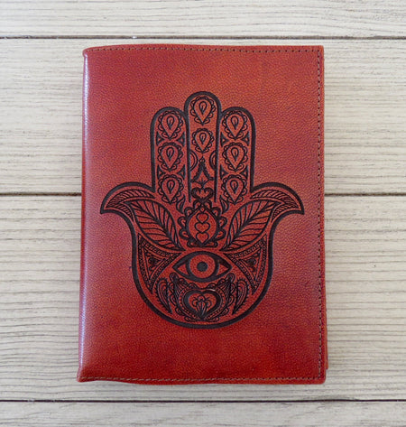 hamsa leather journal
