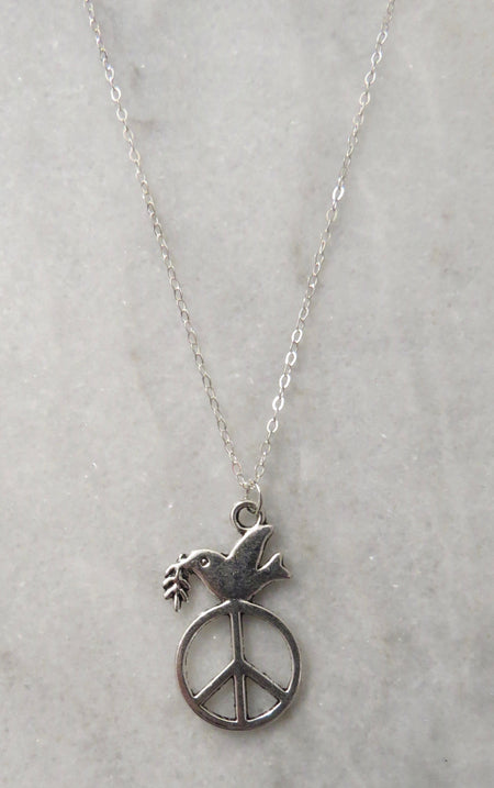 peace sign necklace