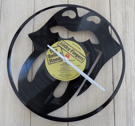 Rolling Stones record clock