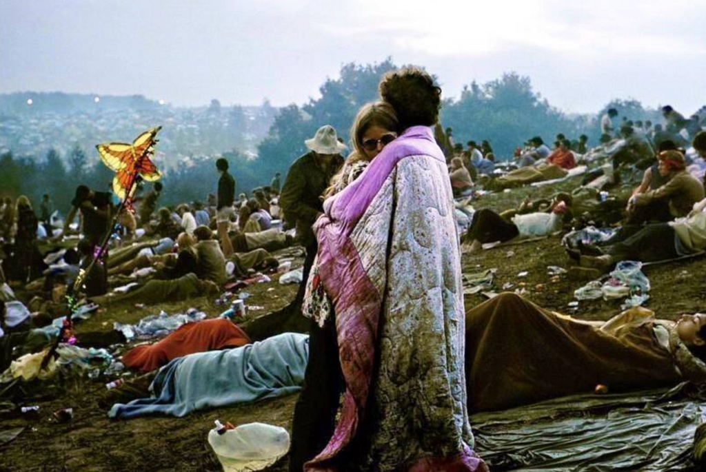 Crosby, Stills, and Nash debut at Woodstock 1969