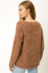 rust fuzzy sweater