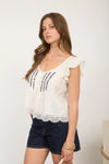 Sheer boho top