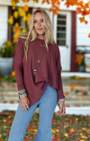 Mauve long sleeve top