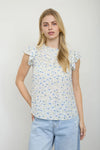 Floral babydoll top