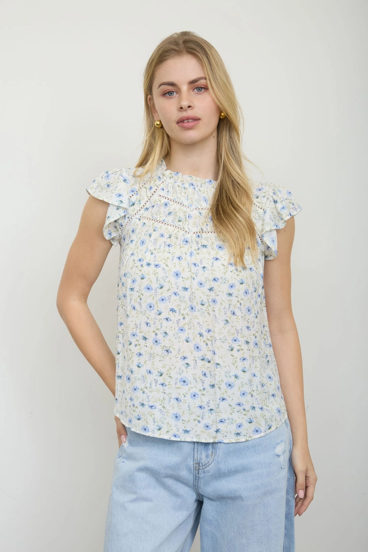 Floral babydoll top