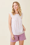 floral lace top