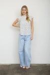 Floral babydoll top