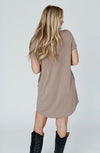 Beige t-shirt dress