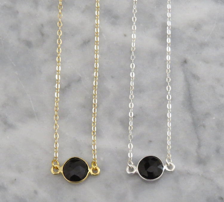 black onyx necklace