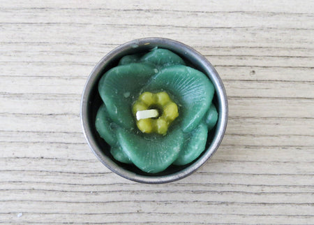 flower tealight candle