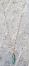 turquoise stone necklace