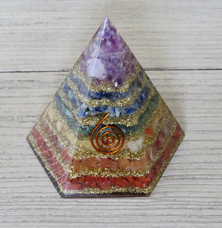 chakra gemstone pyramid