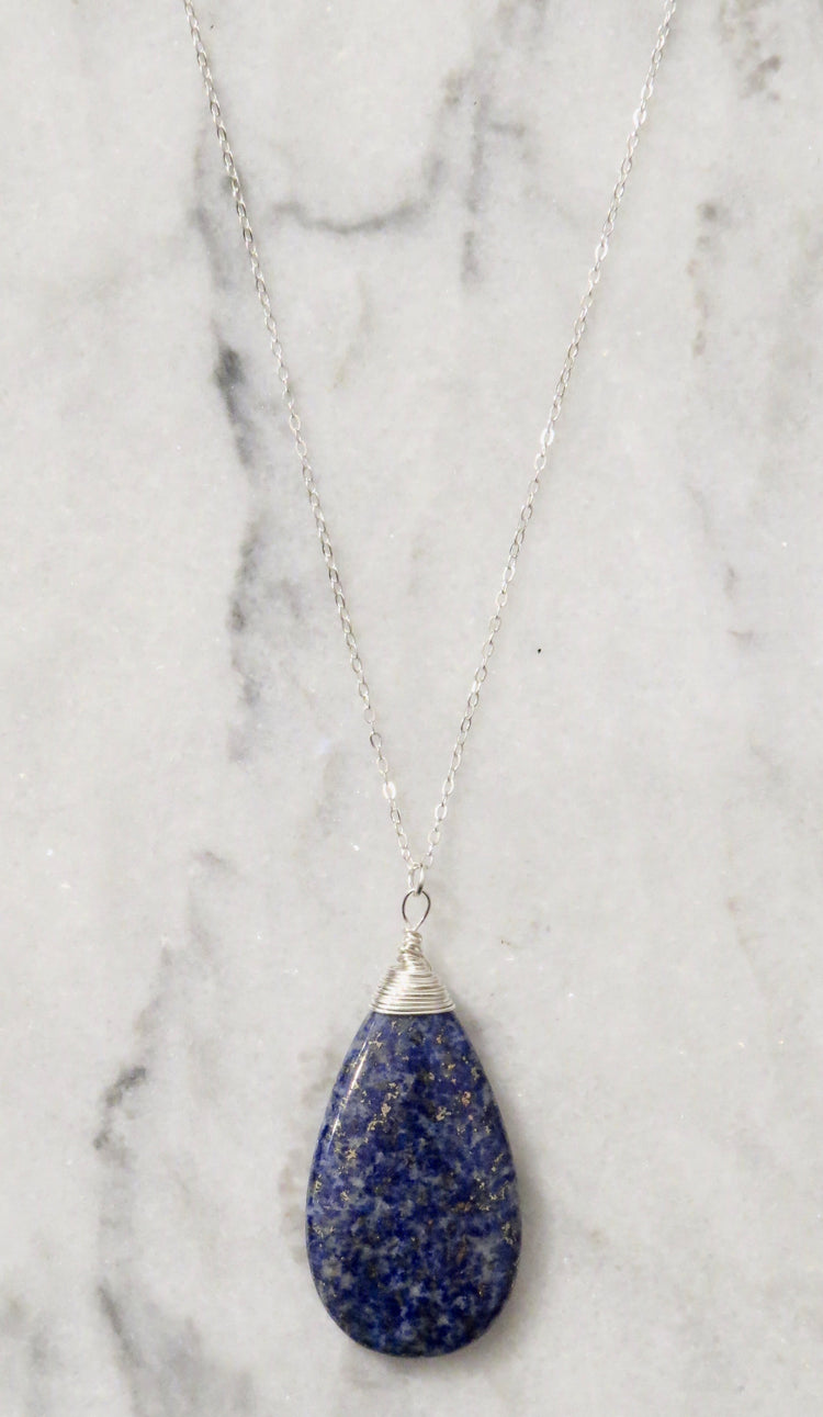 lapis stone necklace