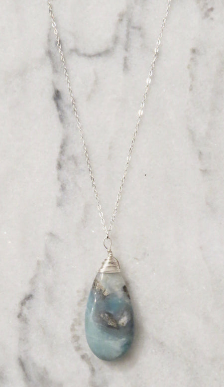 amazonite stone necklace