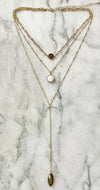 labradorite layered necklace