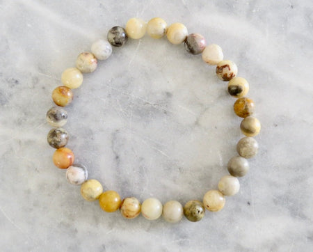 Crazy lace agate stone bracelet