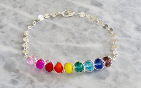 Rainbow beaded bracelet