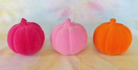 Colorful pumpkin decor