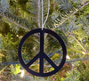 Peace sign vinyl ornament