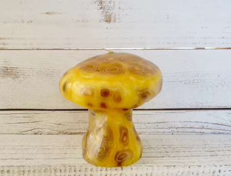 Groovy mushroom candle