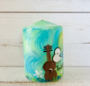 Woodstock hippie candle