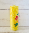 Woodstock hippie candle