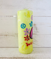 Woodstock hippie candle